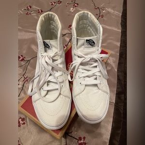 All white Vans